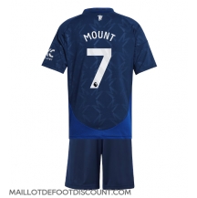 Maillot de football Réplique Manchester United Mason Mount #7 Extérieur Enfant 2024-25 Manche Courte (+ Pantalon court)