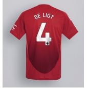 Maillot de football Réplique Manchester United Matthijs de Ligt #4 Domicile 2024-25 Manche Courte