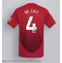 Maillot de football Réplique Manchester United Matthijs de Ligt #4 Domicile 2024-25 Manche Courte