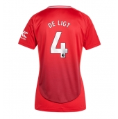 Maillot de football Réplique Manchester United Matthijs de Ligt #4 Domicile Femme 2024-25 Manche Courte