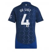 Maillot de football Réplique Manchester United Matthijs de Ligt #4 Extérieur Femme 2024-25 Manche Courte