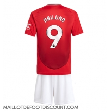 Maillot de football Réplique Manchester United Rasmus Hojlund #9 Domicile Enfant 2024-25 Manche Courte (+ Pantalon court)