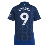 Maillot de football Réplique Manchester United Rasmus Hojlund #9 Extérieur Femme 2024-25 Manche Courte