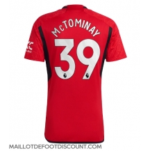 Maillot de football Réplique Manchester United Scott McTominay #39 Domicile 2023-24 Manche Courte