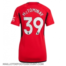 Maillot de football Réplique Manchester United Scott McTominay #39 Domicile Femme 2023-24 Manche Courte