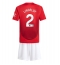 Maillot de football Réplique Manchester United Victor Lindelof #2 Domicile Enfant 2024-25 Manche Courte (+ Pantalon court)