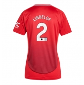 Maillot de football Réplique Manchester United Victor Lindelof #2 Domicile Femme 2024-25 Manche Courte