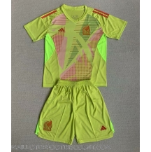 Maillot de football Réplique Mexique Gardien de but Domicile Enfant Copa America 2024 Manche Courte (+ Pantalon court)