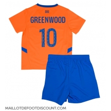 Maillot de football Réplique Olympique de Marseille Mason Greenwood #10 Troisième Enfant 2024-25 Manche Courte (+ Pantalon court)