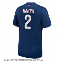 Maillot de football Réplique Paris Saint-Germain Achraf Hakimi #2 Domicile 2024-25 Manche Courte