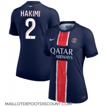 Maillot de football Réplique Paris Saint-Germain Achraf Hakimi #2 Domicile Femme 2024-25 Manche Courte