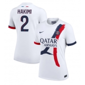 Maillot de football Réplique Paris Saint-Germain Achraf Hakimi #2 Extérieur Femme 2024-25 Manche Courte