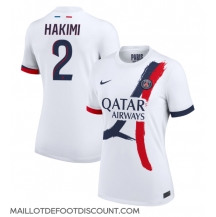 Maillot de football Réplique Paris Saint-Germain Achraf Hakimi #2 Extérieur Femme 2024-25 Manche Courte