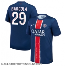 Maillot de football Réplique Paris Saint-Germain Bradley Barcola #29 Domicile 2024-25 Manche Courte