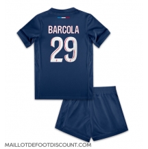 Maillot de football Réplique Paris Saint-Germain Bradley Barcola #29 Domicile Enfant 2024-25 Manche Courte (+ Pantalon court)