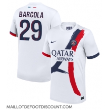 Maillot de football Réplique Paris Saint-Germain Bradley Barcola #29 Extérieur 2024-25 Manche Courte