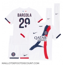 Maillot de football Réplique Paris Saint-Germain Bradley Barcola #29 Extérieur Enfant 2024-25 Manche Courte (+ Pantalon court)