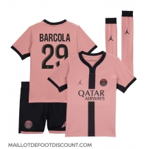 Maillot de football Réplique Paris Saint-Germain Bradley Barcola #29 Troisième Enfant 2024-25 Manche Courte (+ Pantalon court)