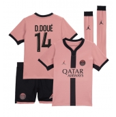 Maillot de football Réplique Paris Saint-Germain Desire Doue #14 Troisième Enfant 2024-25 Manche Courte (+ Pantalon court)