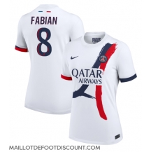 Maillot de football Réplique Paris Saint-Germain Fabian Ruiz #8 Extérieur Femme 2024-25 Manche Courte