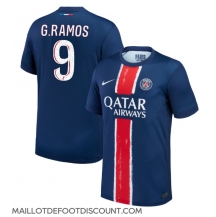 Maillot de football Réplique Paris Saint-Germain Goncalo Ramos #9 Domicile 2024-25 Manche Courte