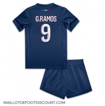 Maillot de football Réplique Paris Saint-Germain Goncalo Ramos #9 Domicile Enfant 2024-25 Manche Courte (+ Pantalon court)