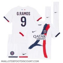 Maillot de football Réplique Paris Saint-Germain Goncalo Ramos #9 Extérieur Enfant 2024-25 Manche Courte (+ Pantalon court)