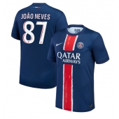 Maillot de football Réplique Paris Saint-Germain Joao Neves #87 Domicile 2024-25 Manche Courte