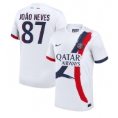 Maillot de football Réplique Paris Saint-Germain Joao Neves #87 Extérieur 2024-25 Manche Courte