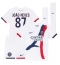 Maillot de football Réplique Paris Saint-Germain Joao Neves #87 Extérieur Enfant 2024-25 Manche Courte (+ Pantalon court)