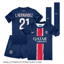 Maillot de football Réplique Paris Saint-Germain Lucas Hernandez #21 Domicile Enfant 2024-25 Manche Courte (+ Pantalon court)