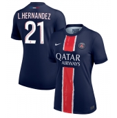 Maillot de football Réplique Paris Saint-Germain Lucas Hernandez #21 Domicile Femme 2024-25 Manche Courte