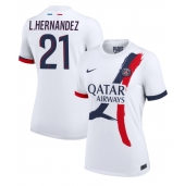 Maillot de football Réplique Paris Saint-Germain Lucas Hernandez #21 Extérieur Femme 2024-25 Manche Courte