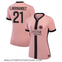 Maillot de football Réplique Paris Saint-Germain Lucas Hernandez #21 Troisième Femme 2024-25 Manche Courte