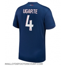 Maillot de football Réplique Paris Saint-Germain Manuel Ugarte #4 Domicile 2024-25 Manche Courte