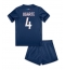 Maillot de football Réplique Paris Saint-Germain Manuel Ugarte #4 Domicile Enfant 2024-25 Manche Courte (+ Pantalon court)