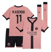 Maillot de football Réplique Paris Saint-Germain Marco Asensio #11 Troisième Enfant 2024-25 Manche Courte (+ Pantalon court)