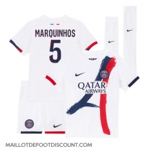 Maillot de football Réplique Paris Saint-Germain Marquinhos #5 Extérieur Enfant 2024-25 Manche Courte (+ Pantalon court)