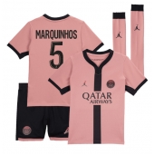 Maillot de football Réplique Paris Saint-Germain Marquinhos #5 Troisième Enfant 2024-25 Manche Courte (+ Pantalon court)