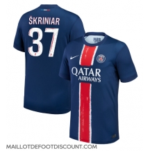 Maillot de football Réplique Paris Saint-Germain Milan Skriniar #37 Domicile 2024-25 Manche Courte