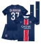 Maillot de football Réplique Paris Saint-Germain Milan Skriniar #37 Domicile Enfant 2024-25 Manche Courte (+ Pantalon court)