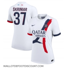 Maillot de football Réplique Paris Saint-Germain Milan Skriniar #37 Extérieur Femme 2024-25 Manche Courte