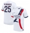 Maillot de football Réplique Paris Saint-Germain Nuno Mendes #25 Extérieur 2024-25 Manche Courte