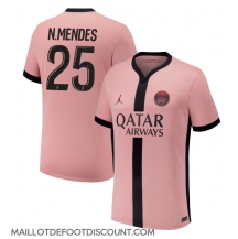 Maillot de football Réplique Paris Saint-Germain Nuno Mendes #25 Troisième 2024-25 Manche Courte