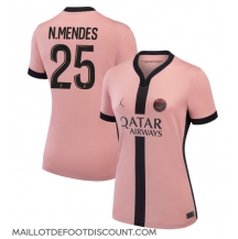 Maillot de football Réplique Paris Saint-Germain Nuno Mendes #25 Troisième Femme 2024-25 Manche Courte