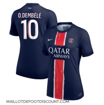 Maillot de football Réplique Paris Saint-Germain Ousmane Dembele #10 Domicile Femme 2024-25 Manche Courte