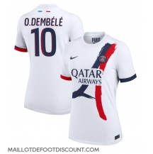 Maillot de football Réplique Paris Saint-Germain Ousmane Dembele #10 Extérieur Femme 2024-25 Manche Courte