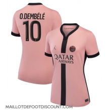 Maillot de football Réplique Paris Saint-Germain Ousmane Dembele #10 Troisième Femme 2024-25 Manche Courte