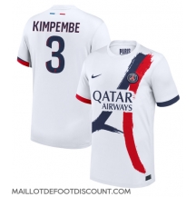 Maillot de football Réplique Paris Saint-Germain Presnel Kimpembe #3 Extérieur 2024-25 Manche Courte