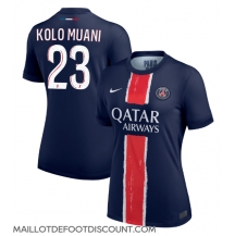 Maillot de football Réplique Paris Saint-Germain Randal Kolo Muani #23 Domicile Femme 2024-25 Manche Courte